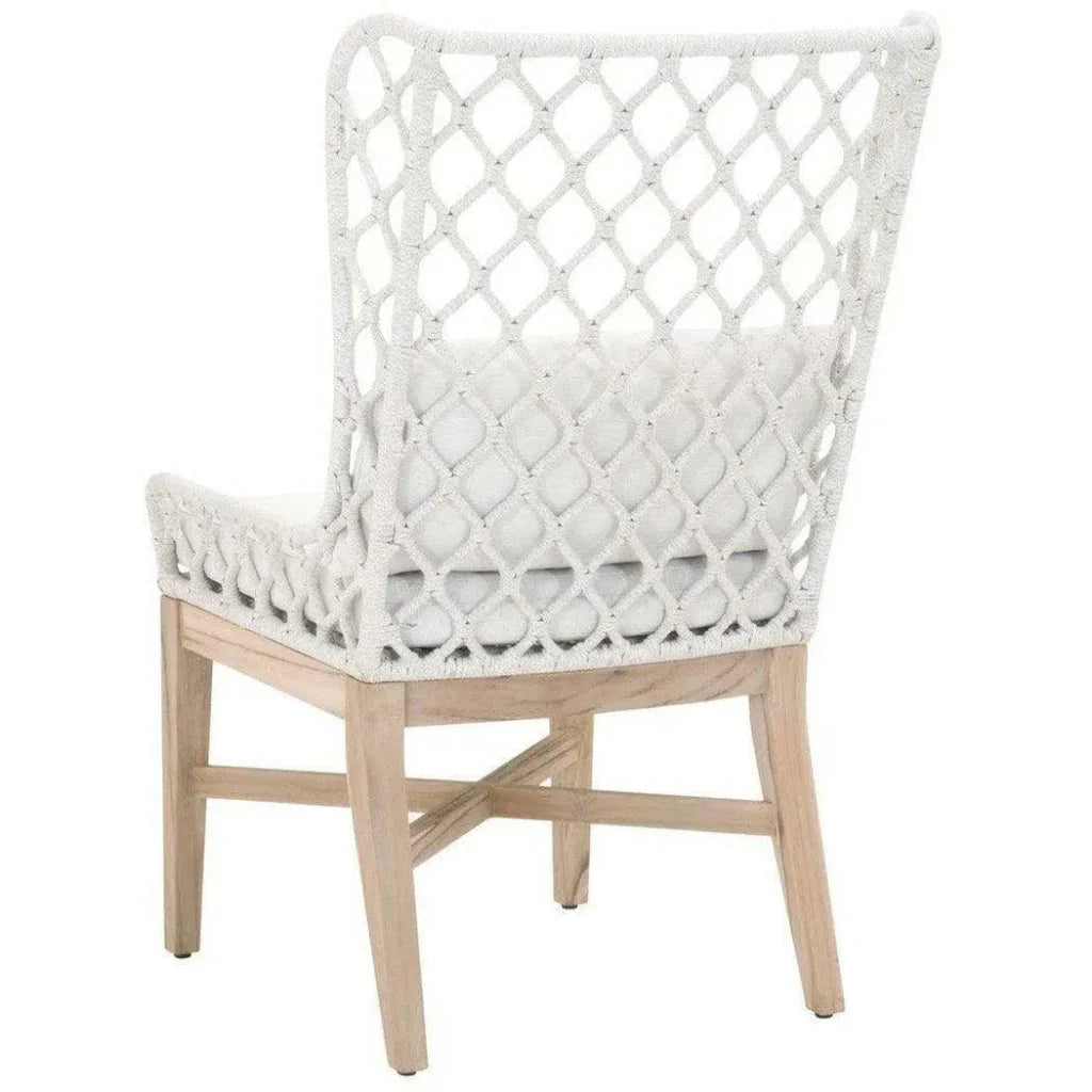 Lattis Outdoor Wing Chair Rope &amp; Teak Wood - LOOMLAN - Essentials For Living - Outdoor Dining Chairs