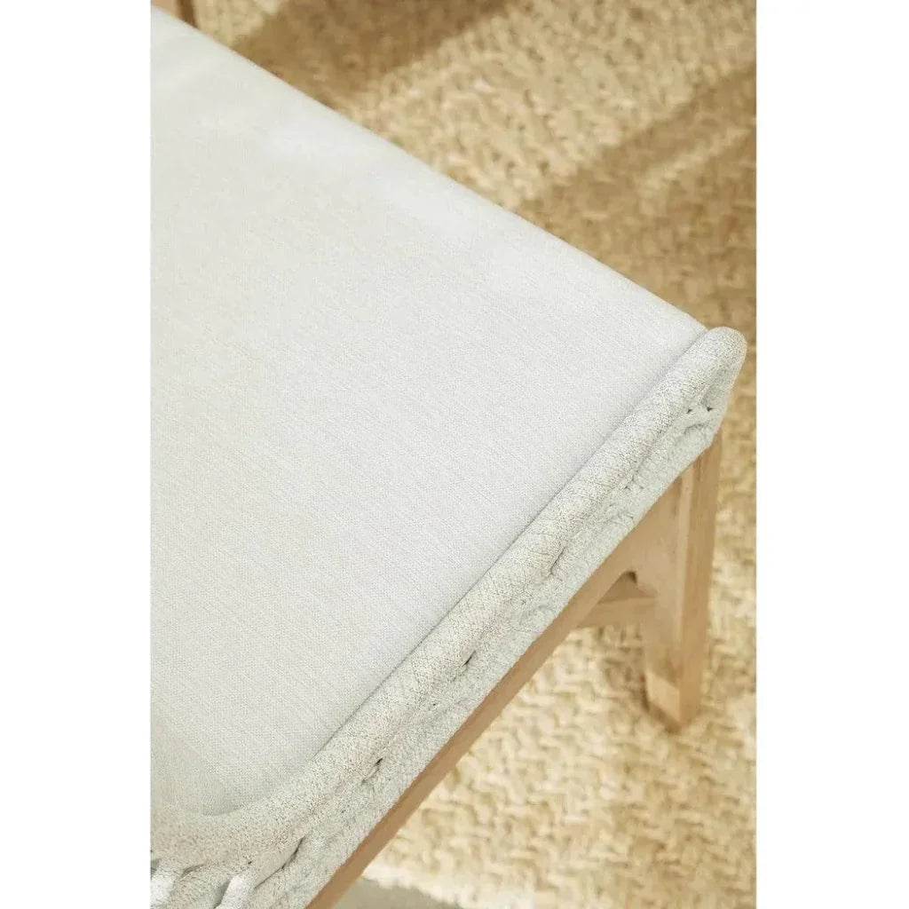 Lattis Outdoor Wing Chair Rope &amp; Teak Wood - LOOMLAN - Essentials For Living - Outdoor Dining Chairs