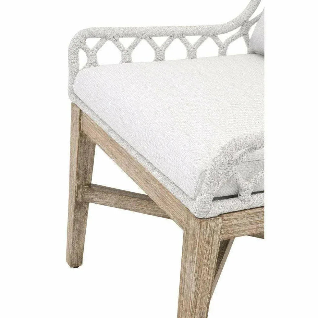 Lattis Outdoor Wing Chair Rope &amp; Teak Wood - LOOMLAN - Essentials For Living - Outdoor Dining Chairs