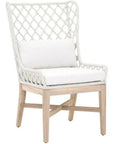 Lattis Outdoor Wing Chair Rope & Teak Wood - LOOMLAN - Essentials For Living - Outdoor Dining Chairs