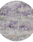 LOOMLAN Rugs Laurisse Purple Washable Indoor-Outdoor Rug
