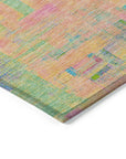 LOOMLAN Rugs Lavara Pink Washable Indoor-Outdoor Rug