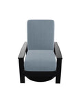 Leeward Marine Grade Deep Cushion Swivel Rocker Chair - LOOMLAN - Telescope - Outdoor Accent Chairs
