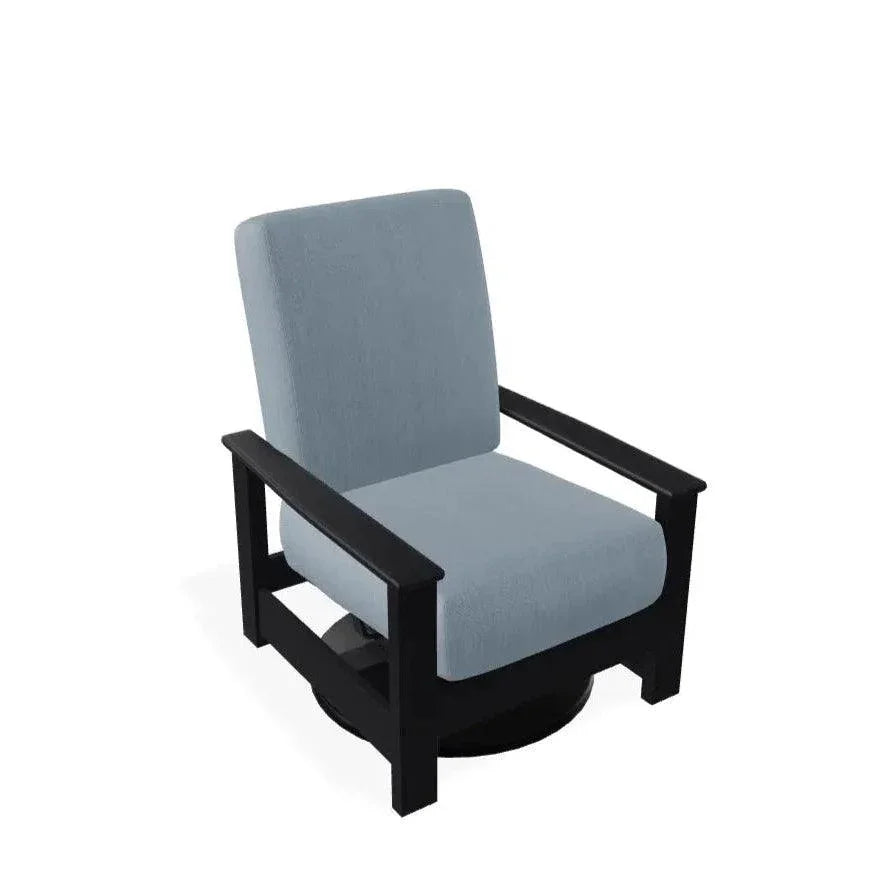Leeward Marine Grade Deep Cushion Swivel Rocker Chair - LOOMLAN - Telescope - Outdoor Accent Chairs