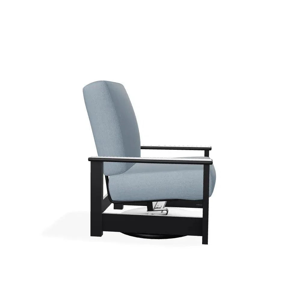 Leeward Marine Grade Deep Cushion Swivel Rocker Chair - LOOMLAN - Telescope - Outdoor Accent Chairs
