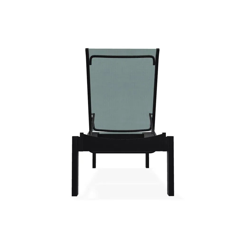 Leeward MGP Lay - Flat Long Chaise With Wheels - LOOMLAN - Telescope - Outdoor Chaises
