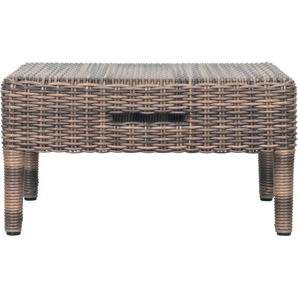 Seasonal Living Leeward Ottoman - Grey Outdoor Ottoman