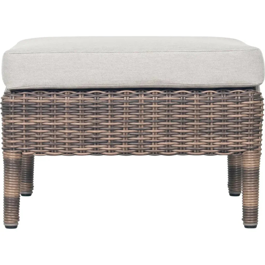 Seasonal Living Leeward Ottoman - Grey Outdoor Ottoman