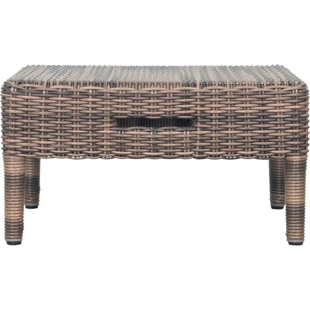 Seasonal Living Leeward Ottoman - Grey Outdoor Ottoman