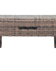 Seasonal Living Leeward Ottoman - Grey Outdoor Ottoman