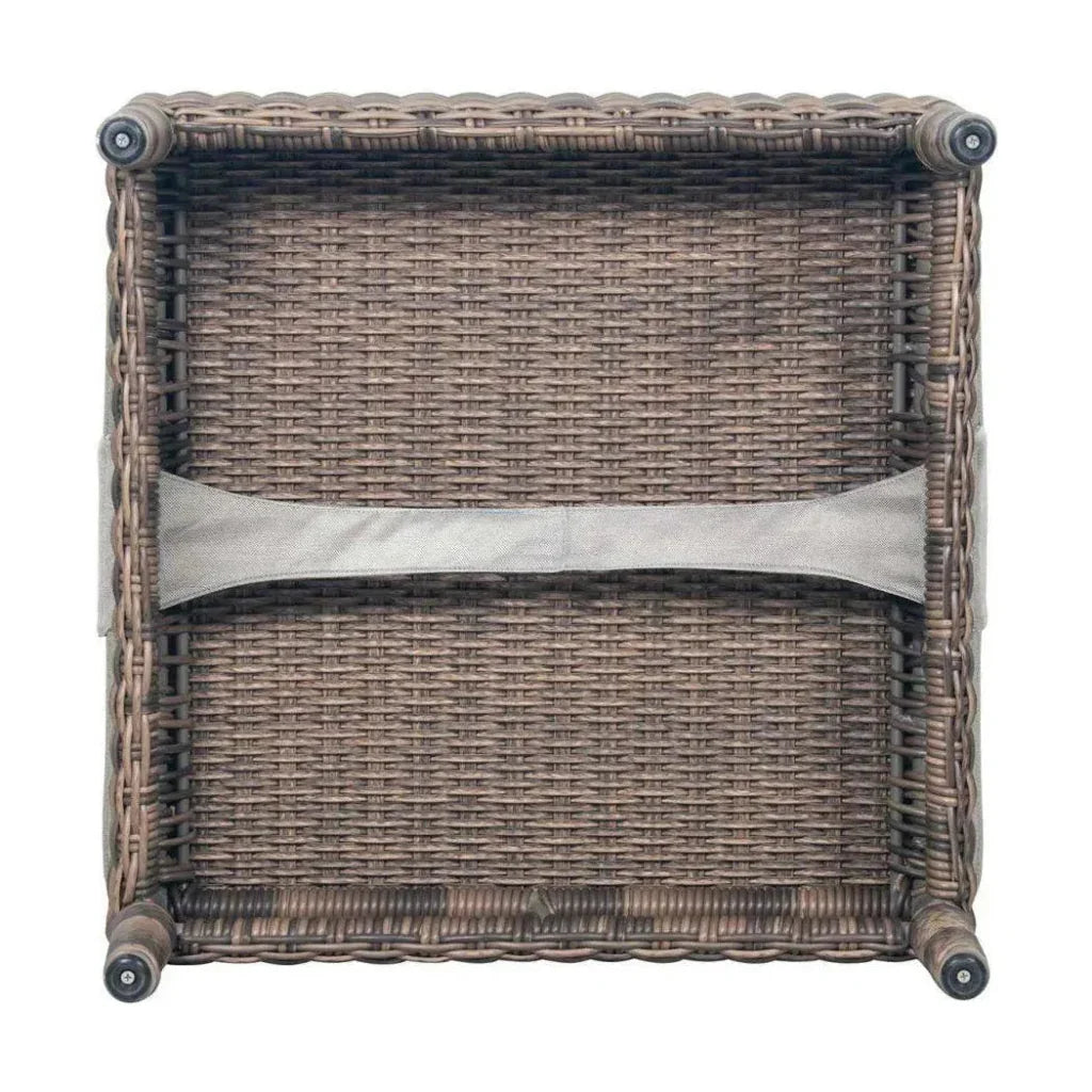 Seasonal Living Leeward Ottoman - Grey Outdoor Ottoman