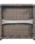 Seasonal Living Leeward Ottoman - Grey Outdoor Ottoman