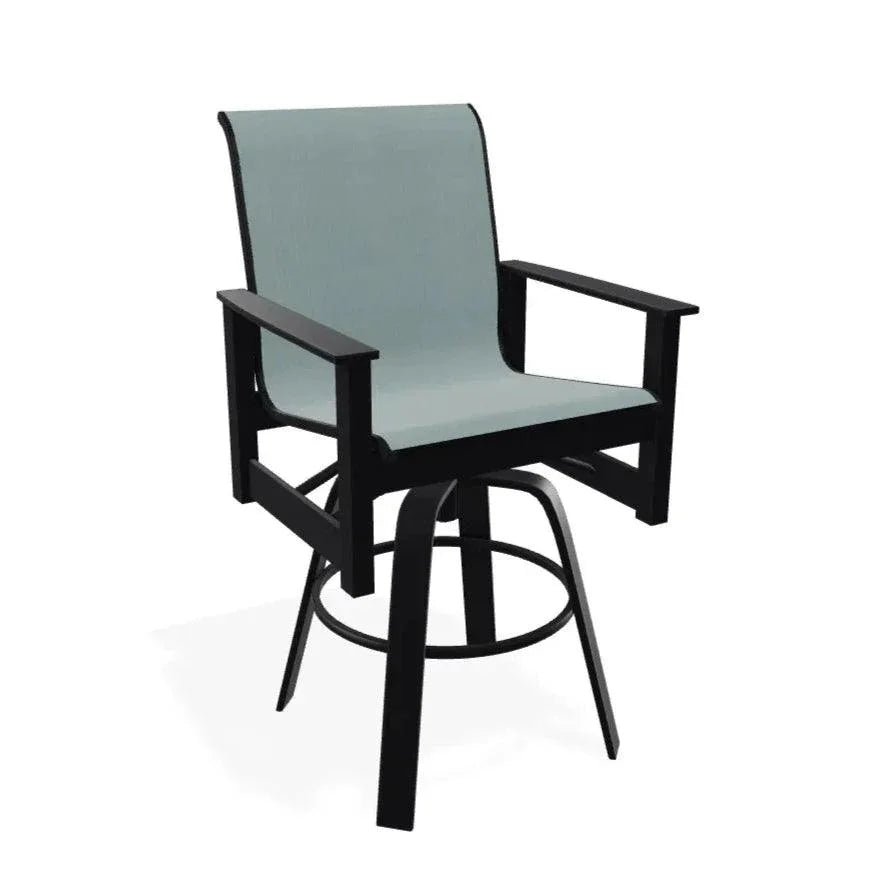 Leeward Swivel Barstool Marine Grade Polymer - LOOMLAN - Telescope - Outdoor Bar Stools