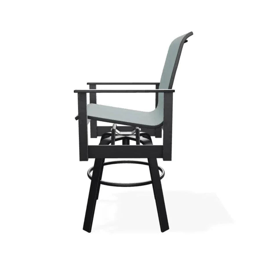 Leeward Swivel Barstool Marine Grade Polymer - LOOMLAN - Telescope - Outdoor Bar Stools