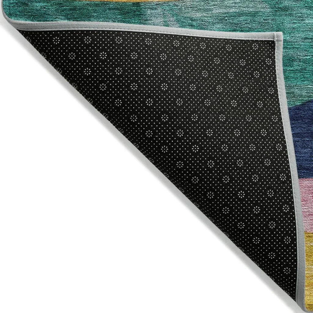 LOOMLAN Rugs Leo Green Washable Indoor-Outdoor Rug