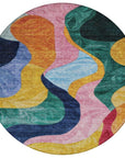 LOOMLAN Rugs Leo Green Washable Indoor-Outdoor Rug