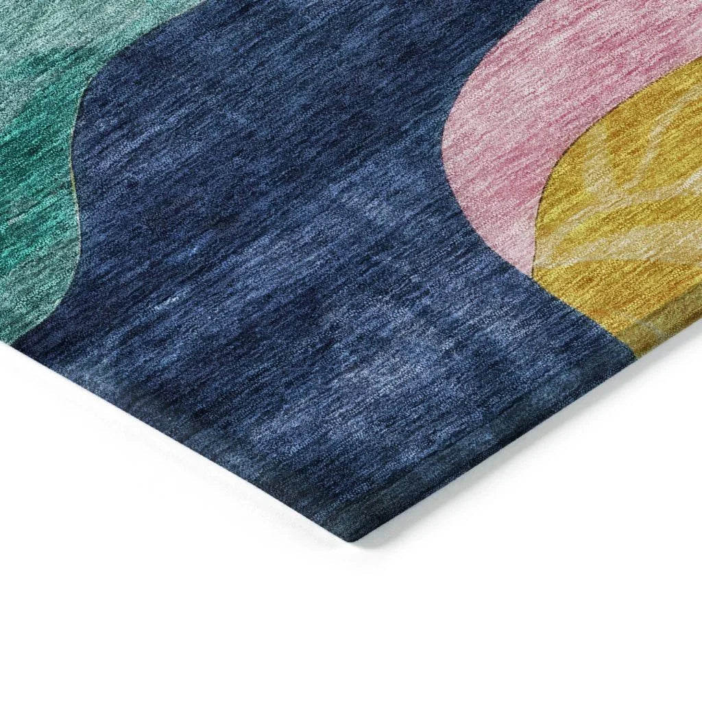 LOOMLAN Rugs Leo Green Washable Indoor-Outdoor Rug