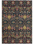 LOOMLAN Rugs Leon Black Washable Indoor-Outdoor Rug
