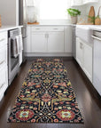 LOOMLAN Rugs Leon Black Washable Indoor-Outdoor Rug
