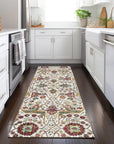LOOMLAN Rugs Leon Ivory Washable Indoor-Outdoor Rug