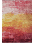 LOOMLAN Rugs Lethrae Pink Washable Indoor-Outdoor Rug