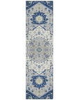 LOOMLAN Rugs Lidia Blue Washable Indoor-Outdoor Rug