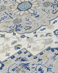 LOOMLAN Rugs Lidia Blue Washable Indoor-Outdoor Rug