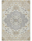 LOOMLAN Rugs Lidia Brown Washable Indoor-Outdoor Rug