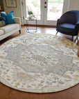 LOOMLAN Rugs Lidia Brown Washable Indoor-Outdoor Rug