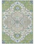 LOOMLAN Rugs Lidia Green Washable Indoor-Outdoor Rug