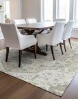 LOOMLAN Rugs Lidia Ivory Washable Indoor-Outdoor Rug