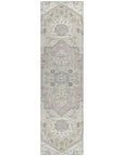LOOMLAN Rugs Lidia Ivory Washable Indoor-Outdoor Rug
