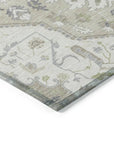 LOOMLAN Rugs Lidia Ivory Washable Indoor-Outdoor Rug