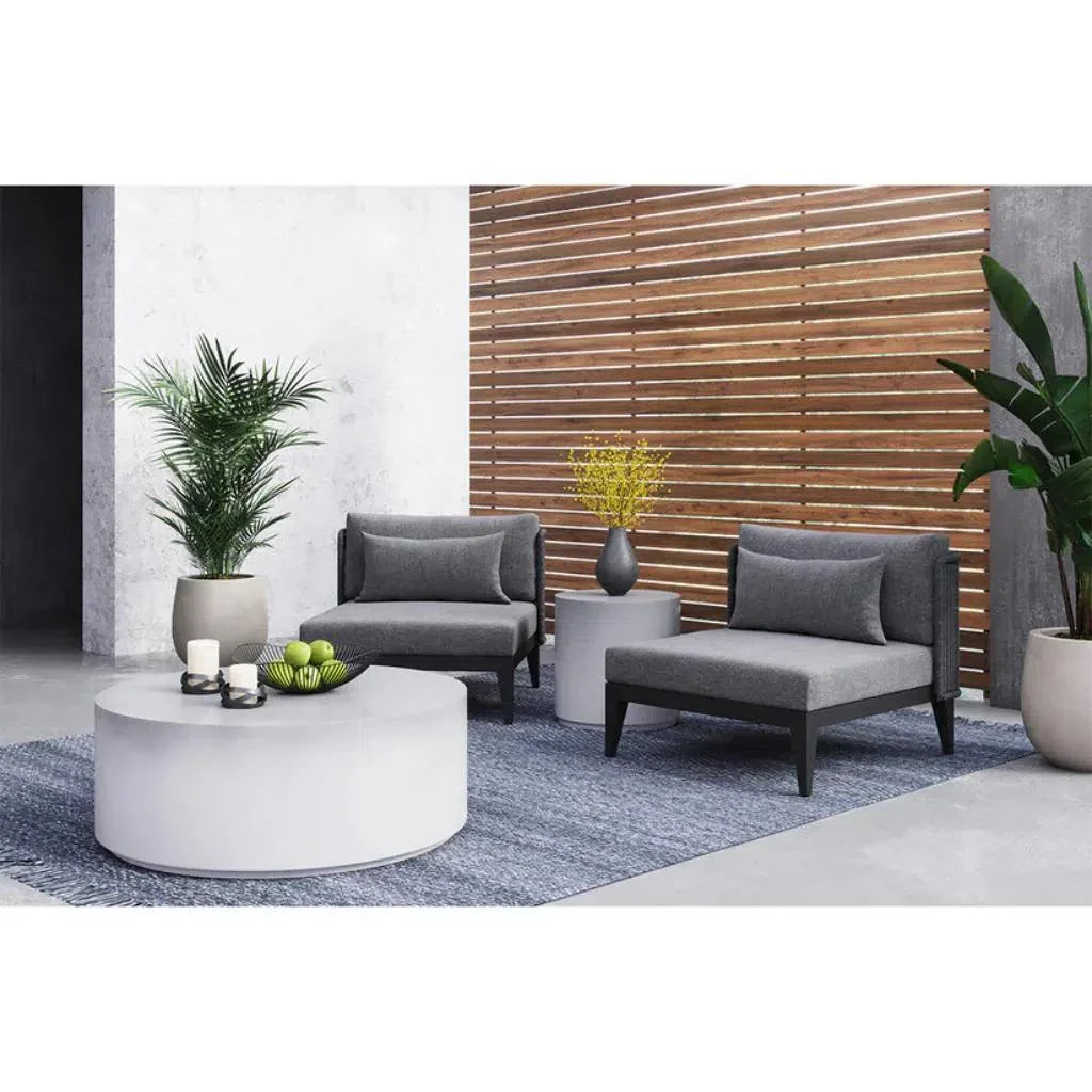 SUNPAN Lindau Hand-Woven Outdoor Teal Rug