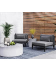 SUNPAN Lindau Hand-Woven Outdoor Teal Rug