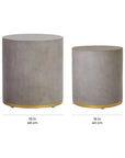 Seasonal Living Linea Ring Accent Table Set - Gold Outdoor End Tables