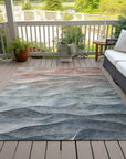 LOOMLAN Rugs Linover Teal Washable Indoor-Outdoor Rug
