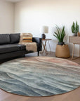 LOOMLAN Rugs Linover Teal Washable Indoor-Outdoor Rug