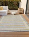 LOOMLAN Rugs Linzia Gray Washable Indoor-Outdoor Rug