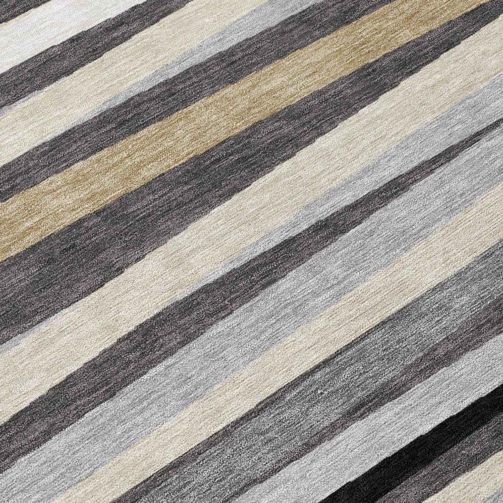 LOOMLAN Rugs Liora Gray Washable Indoor-Outdoor Rug