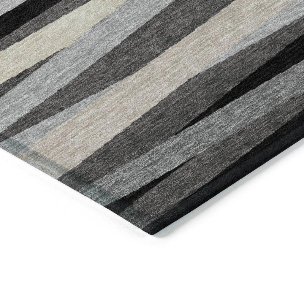LOOMLAN Rugs Liora Gray Washable Indoor-Outdoor Rug