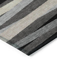 LOOMLAN Rugs Liora Gray Washable Indoor-Outdoor Rug