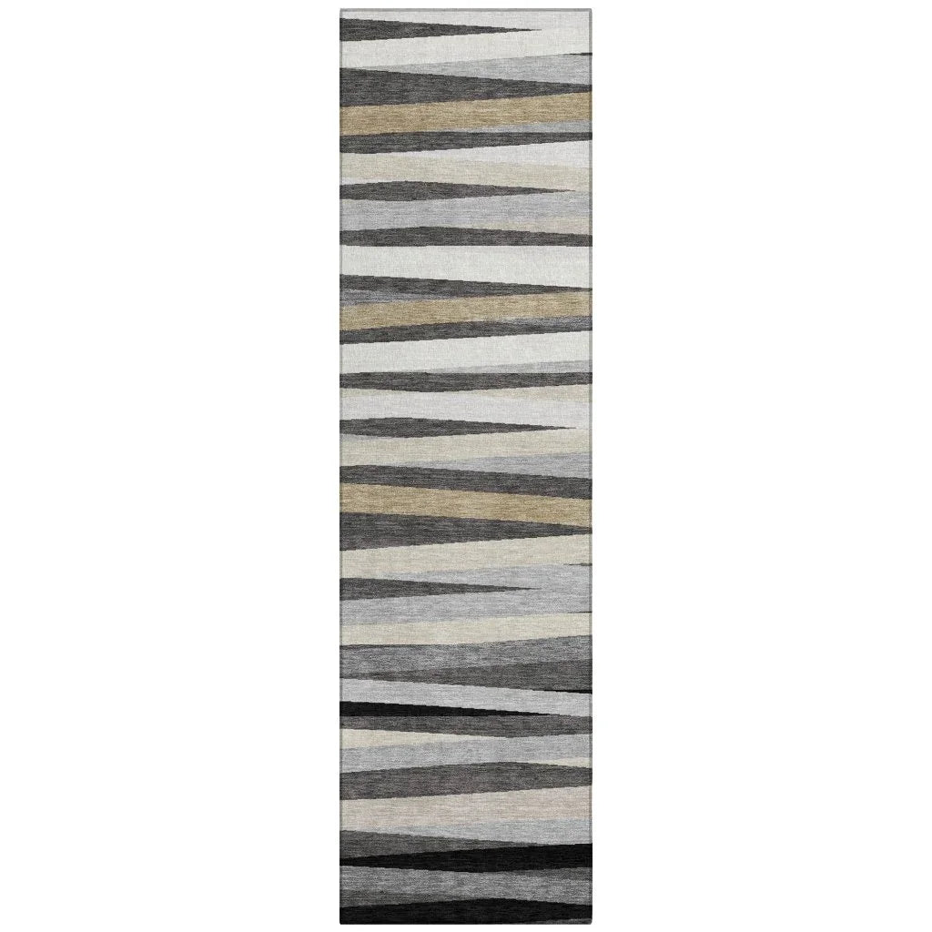 LOOMLAN Rugs Liora Gray Washable Indoor-Outdoor Rug