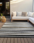 LOOMLAN Rugs Liora Gray Washable Indoor-Outdoor Rug