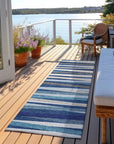 LOOMLAN Rugs Liora Navy Washable Indoor-Outdoor Rug