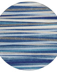 LOOMLAN Rugs Liora Navy Washable Indoor-Outdoor Rug