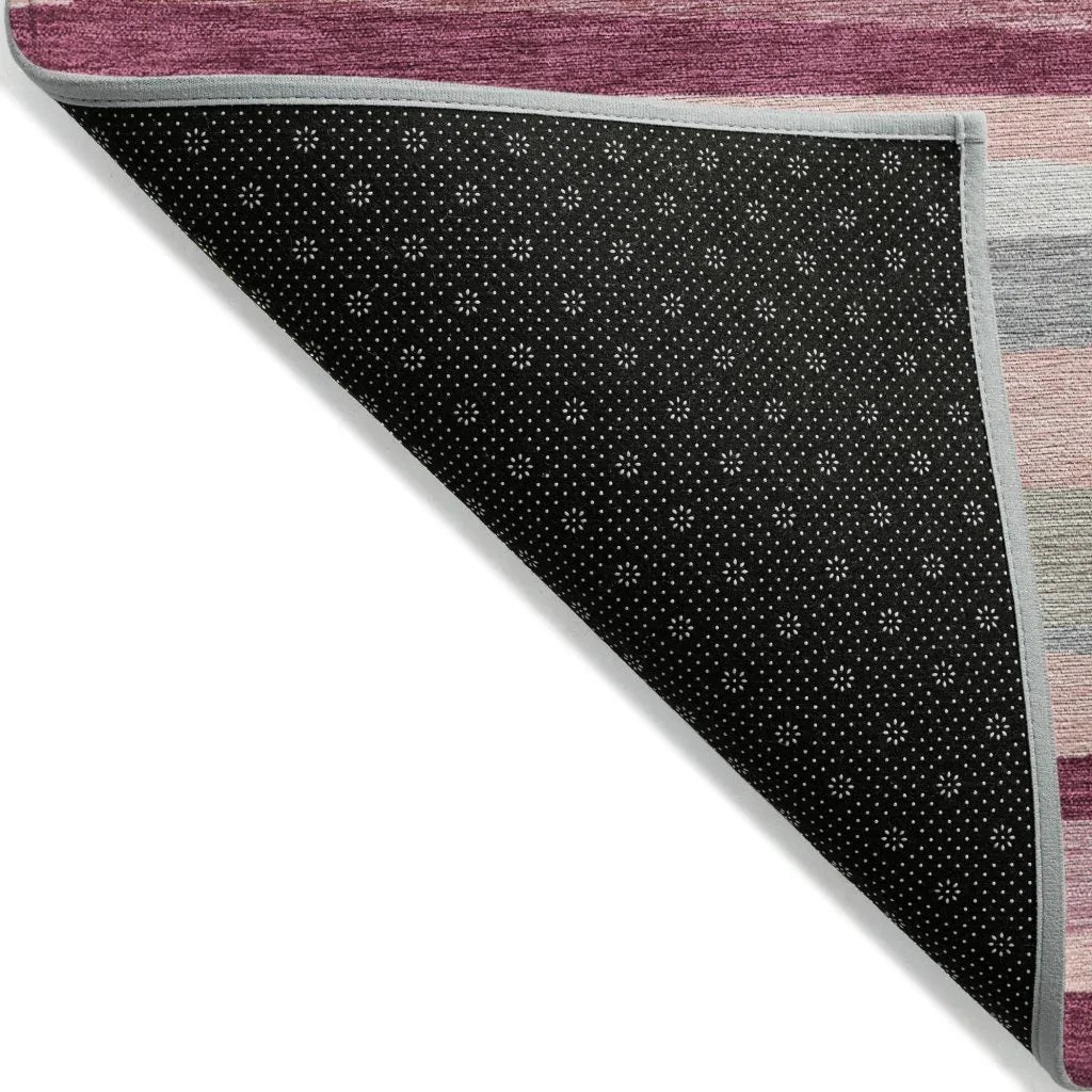 LOOMLAN Rugs Liora Pink Washable Indoor-Outdoor Rug