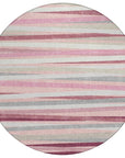 LOOMLAN Rugs Liora Pink Washable Indoor-Outdoor Rug