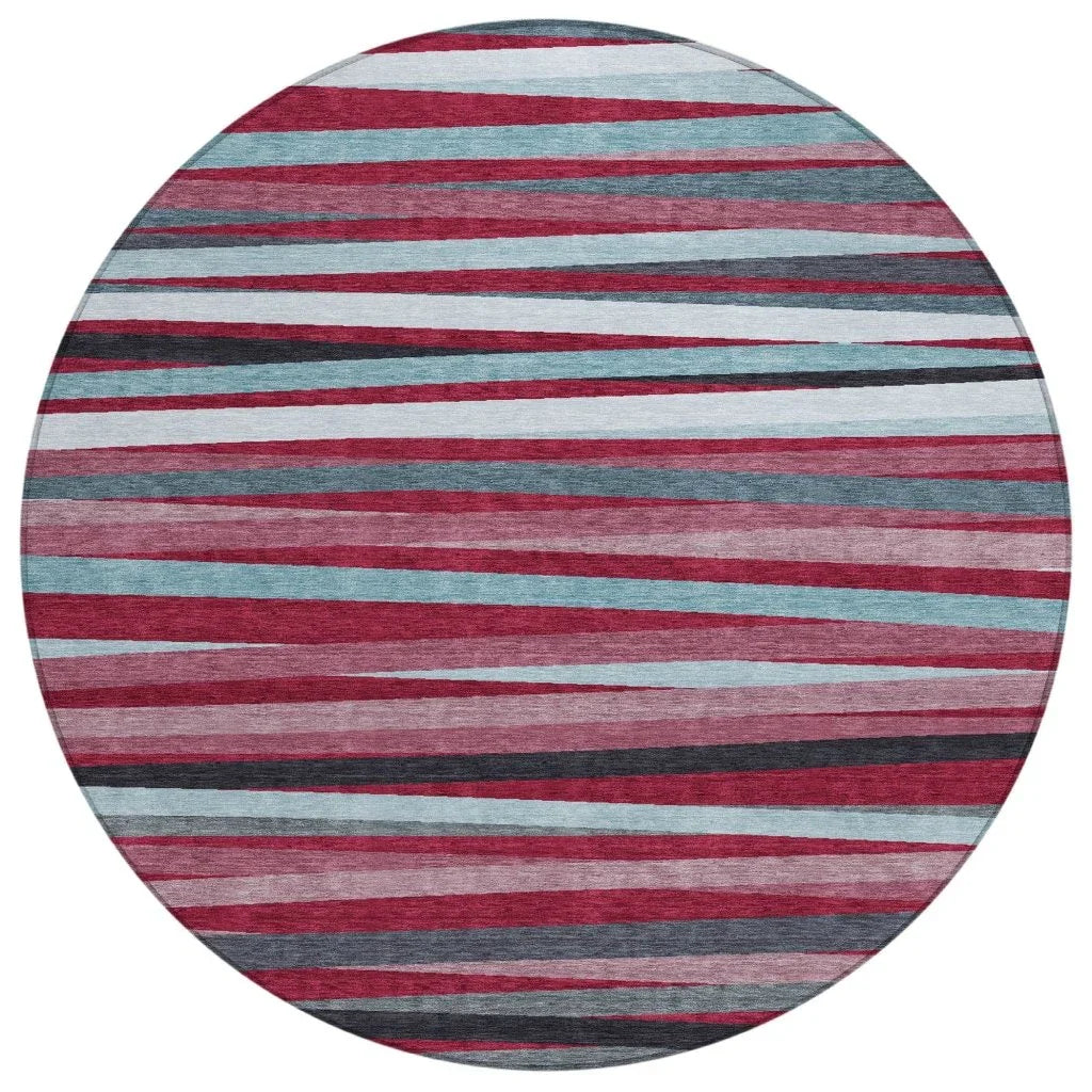 LOOMLAN Rugs Liora Red Washable Indoor-Outdoor Rug