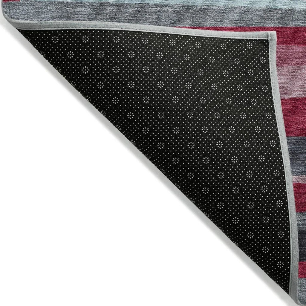 LOOMLAN Rugs Liora Red Washable Indoor-Outdoor Rug